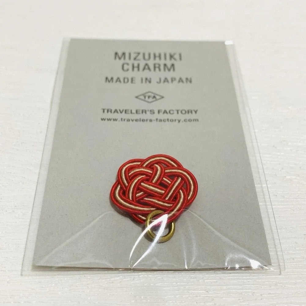 Traveler's Factory Mizuhiki Charm Red JAPAN Traveler's Notebook NEW